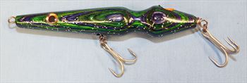 Fishing Lure - 7"  - Blue / Green Hardwoods - Only $21.99 - Lure #113